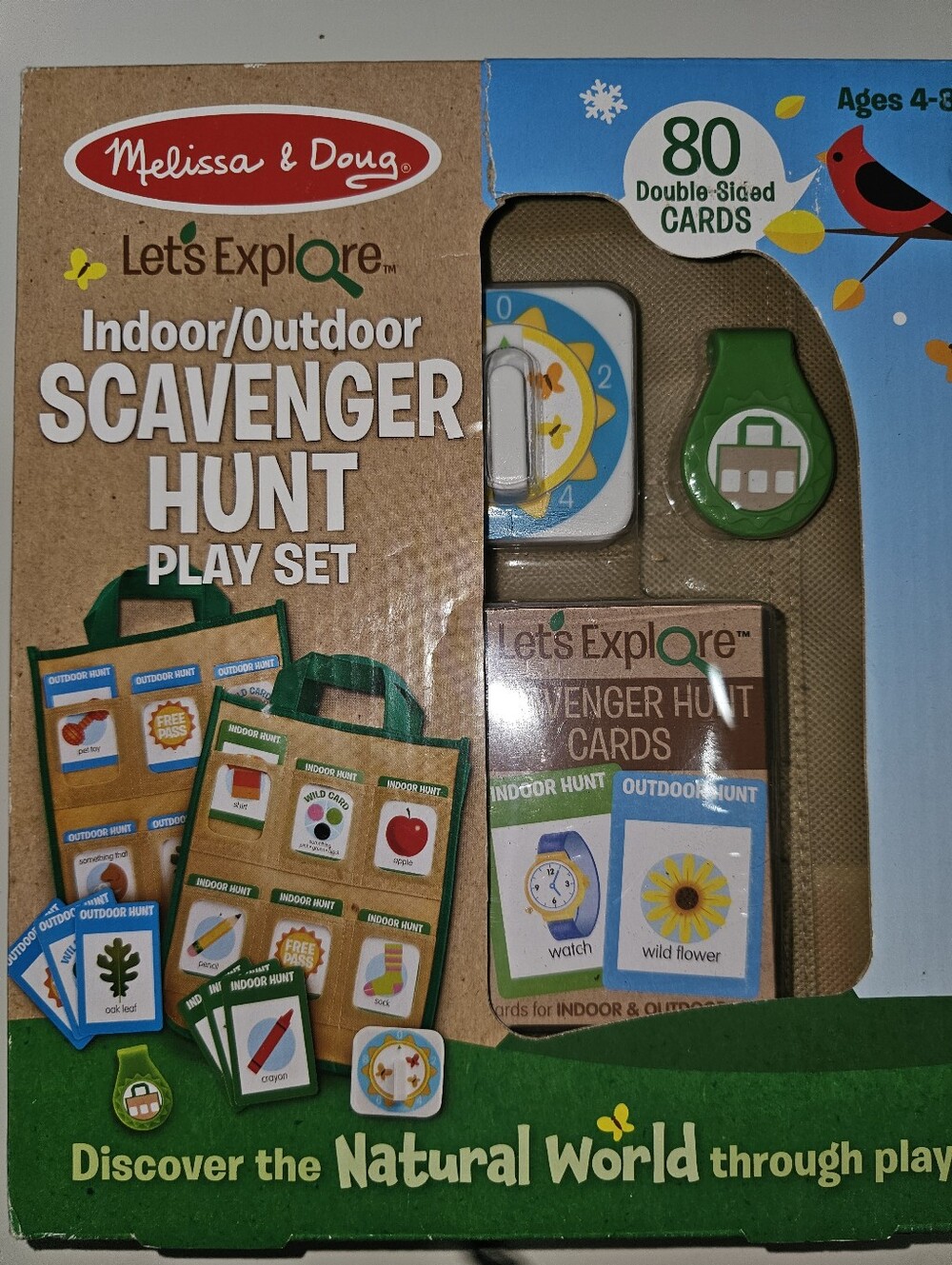 NIB | Melissa & Doug | Let’s Explore Indoor/Outdoor Scavenger Hunt Play Set Ages